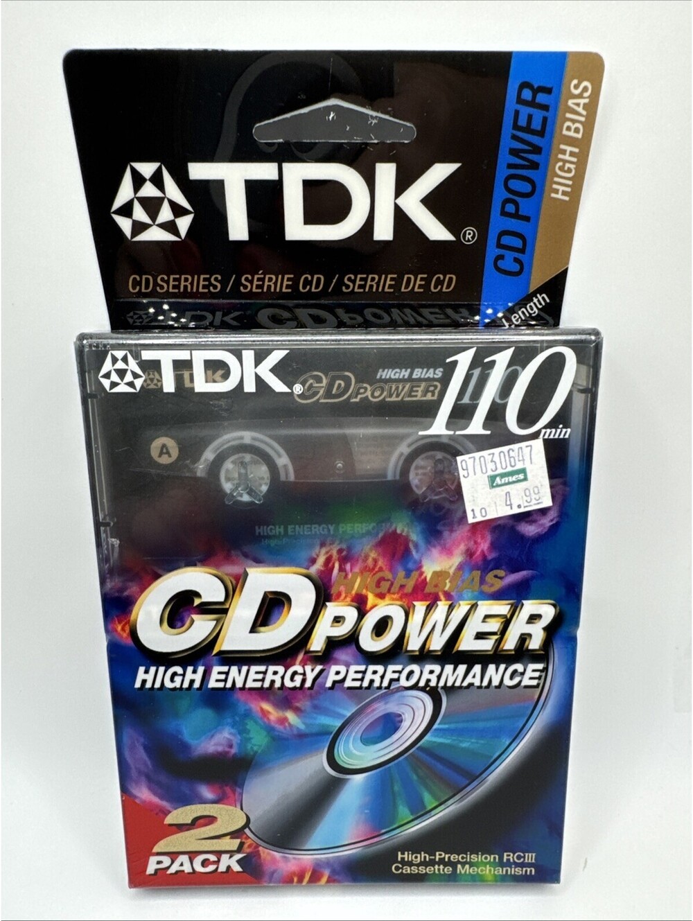 TDK CDing-II High Bias 90 Min IECII Type II Blank Cassette Tapes (2 Pack) NEW!